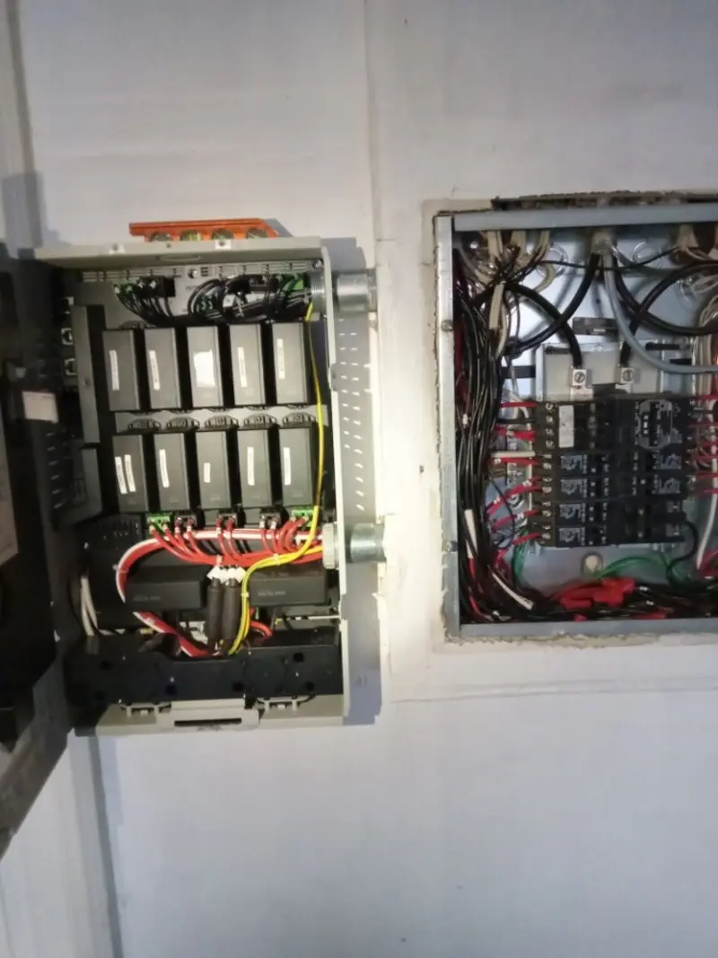 Electrical panel upgrade completed for Security Camera Wiring in Wingate